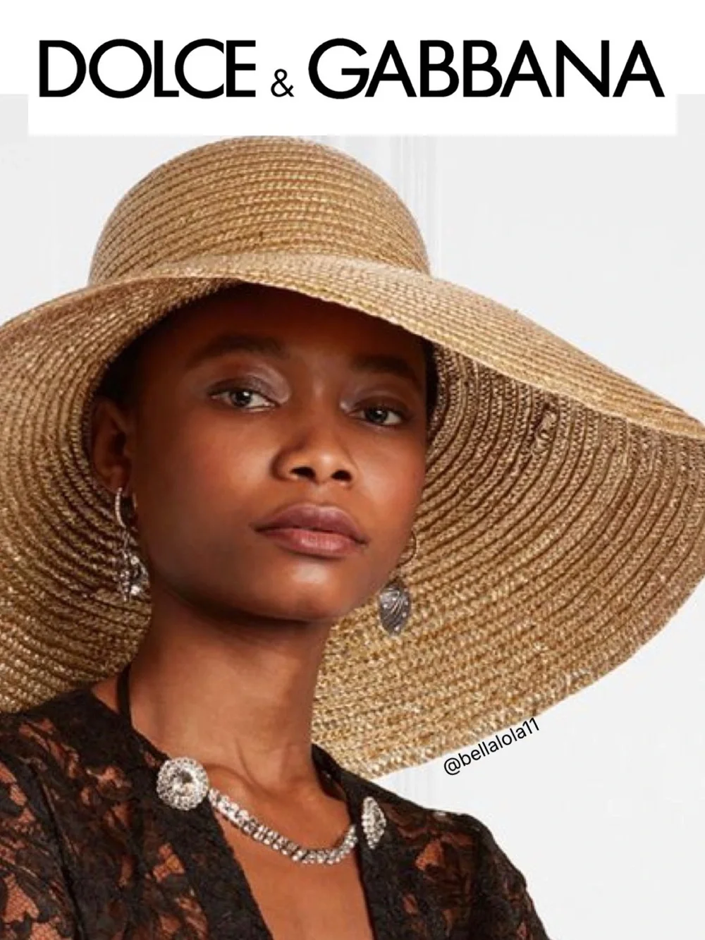 NEW D&G RUNWAY WOVEN STRAW HAT